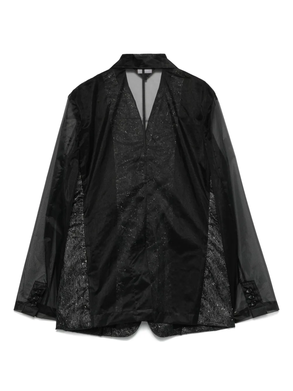 Comme Des Garçons Comme Des Garçons Chiffon blazer Zwart