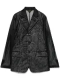 Comme Des Garçons Comme Des Garçons chiffon blazer - Black