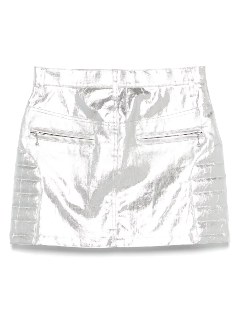 Junya Watanabe Mini-rok met metallic afwerking - Zilver