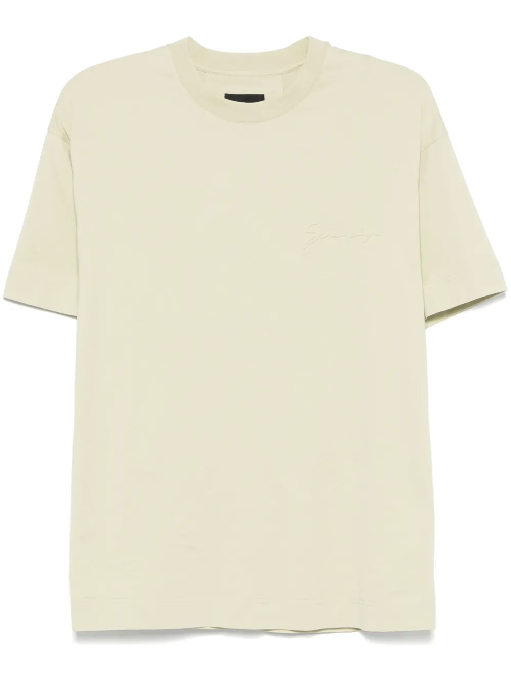 Givenchy T-shirt met logo-reliëf Groen