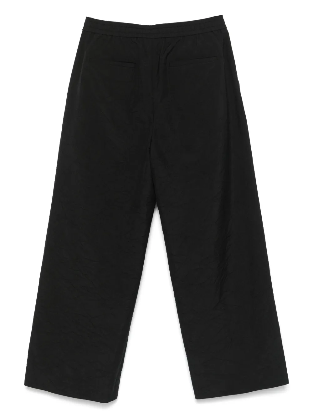 Juun.J crinkled trousers - Zwart