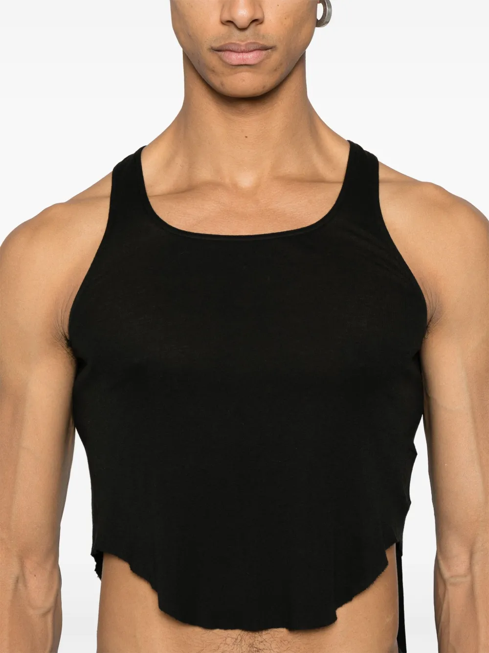 Rick Owens DRKSHDW Cropped tanktop Zwart