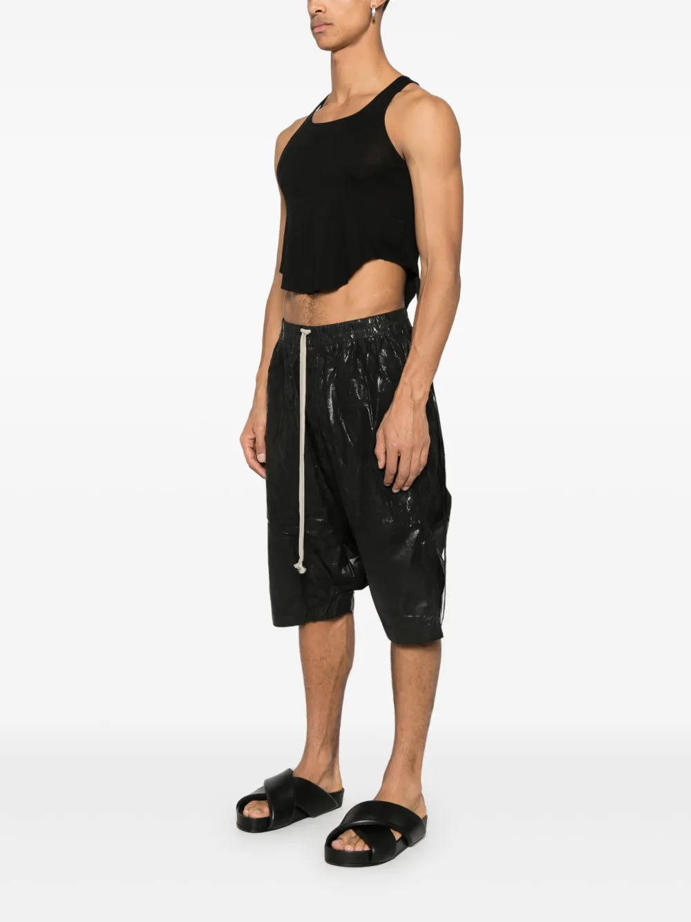 Rick Owens DRKSHDW Cropped tanktop Zwart