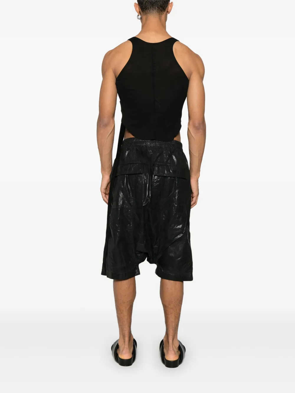 Rick Owens DRKSHDW Cropped tanktop Zwart