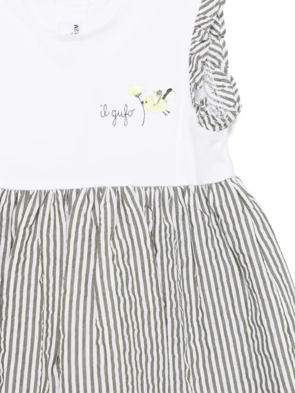 Il Gufo ストライプ ワンピース | グリーン | FARFETCH JP
