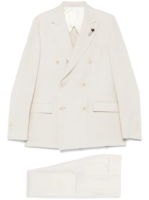 Costume à détail de broche - Lardini - Modalova