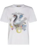 Tory Burch logo-print T-shirt - White