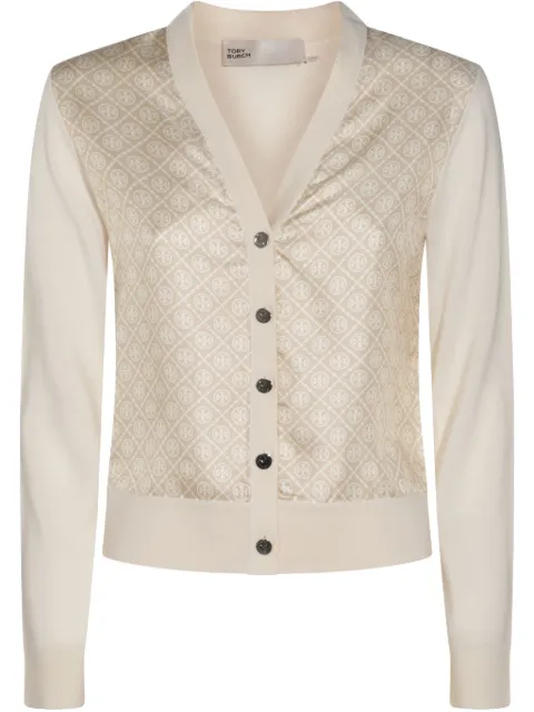 Tory Burch all-over logo cardigan