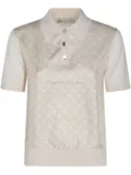 Tory Burch Double T polo top - Neutrals