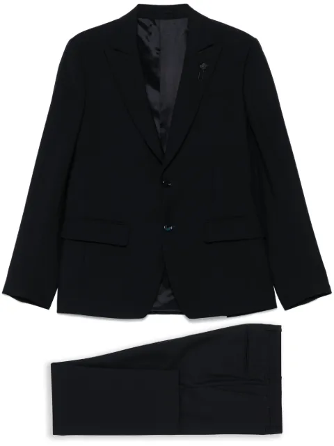 Lardini brooch-detail suit