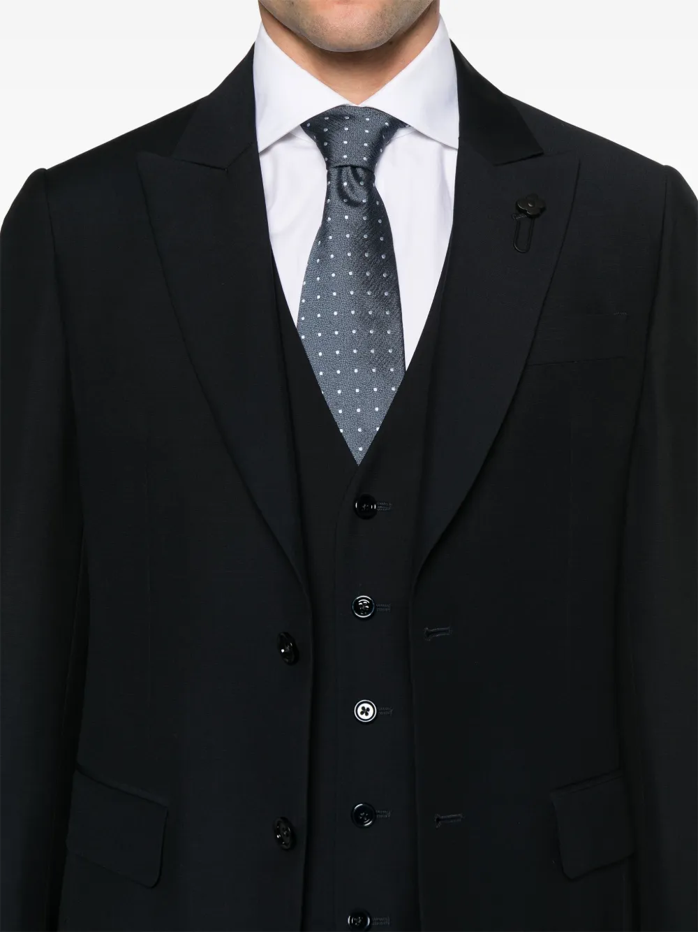 Lardini Pak met broche detail Blauw