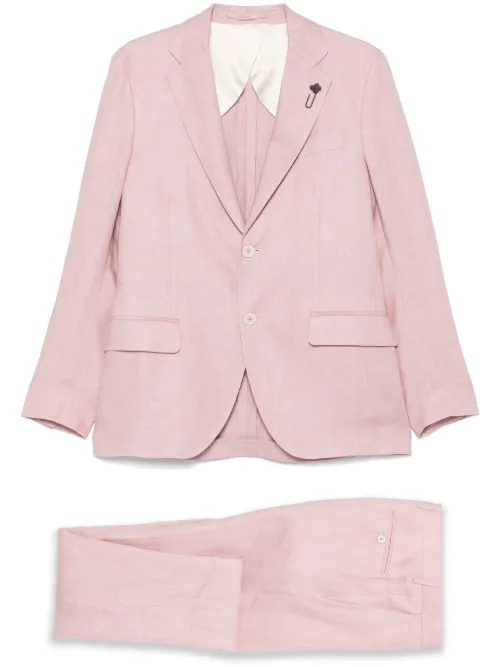 Costume à détail de broche - Lardini - Modalova