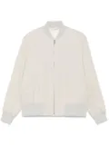 Lardini linen bomber jacket - Neutrals