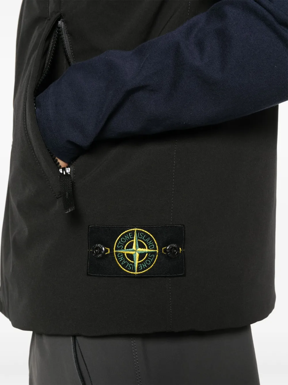 Stone Island Shell-R PrimaLoft isolatie jack Zwart