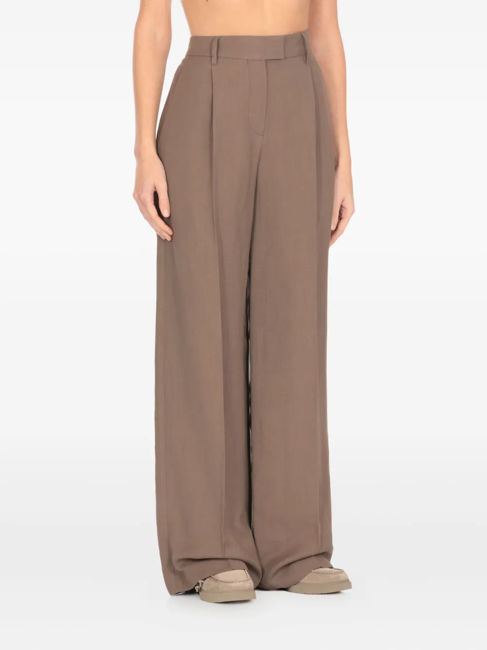 Brunello Cucinelli High waist broek Bruin