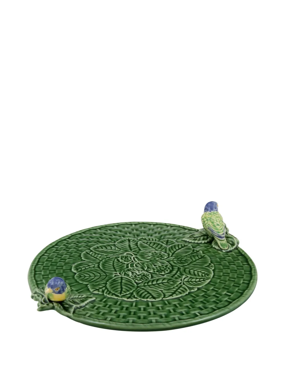 Bordallo Pinheiro Strawberries Cheese tray | Green | Image 1