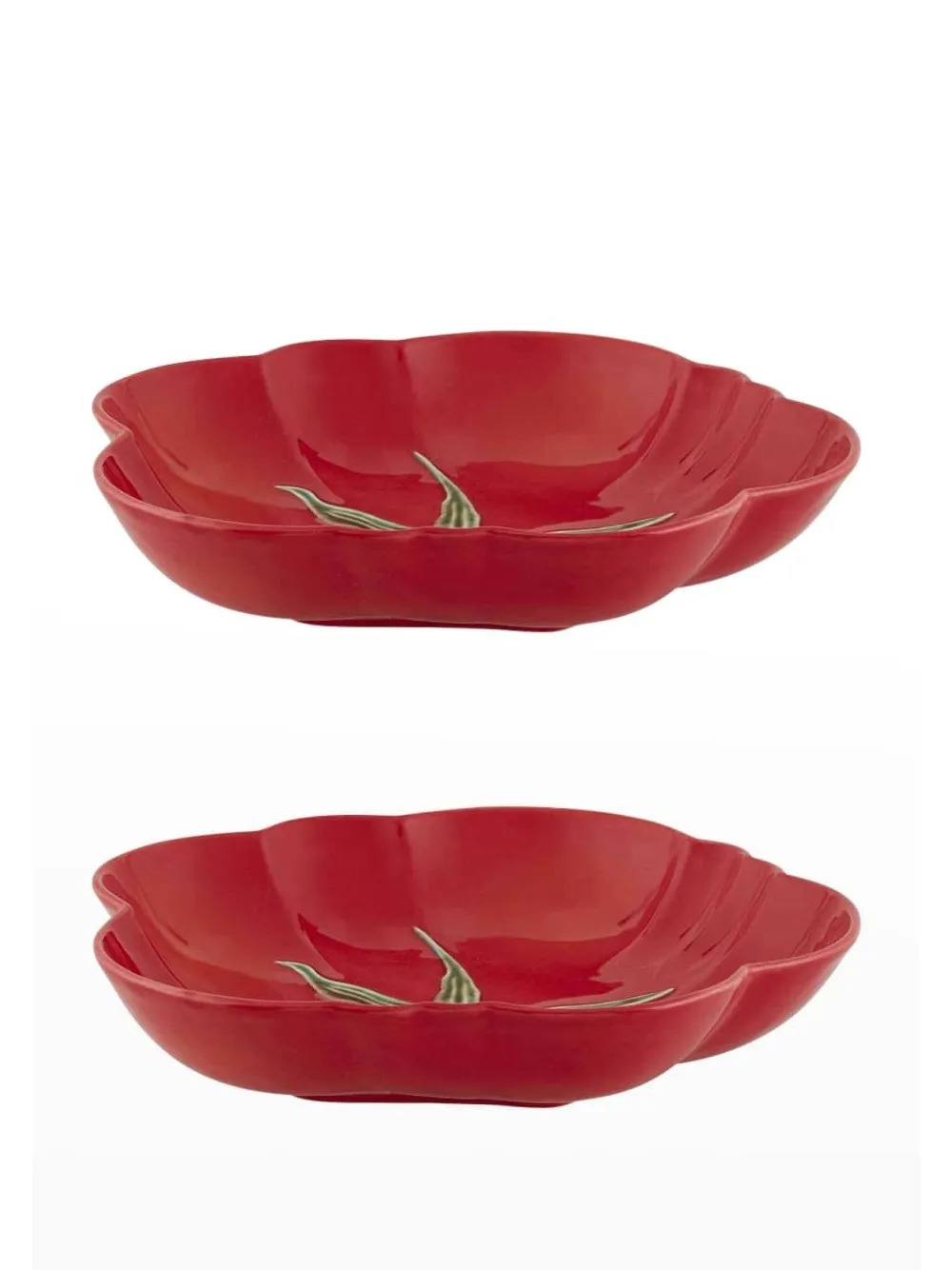 Bordallo Pinheiro Tomato プレート セット - レッド Bordallo Pinheiro Tomato プレート セット - レッド
