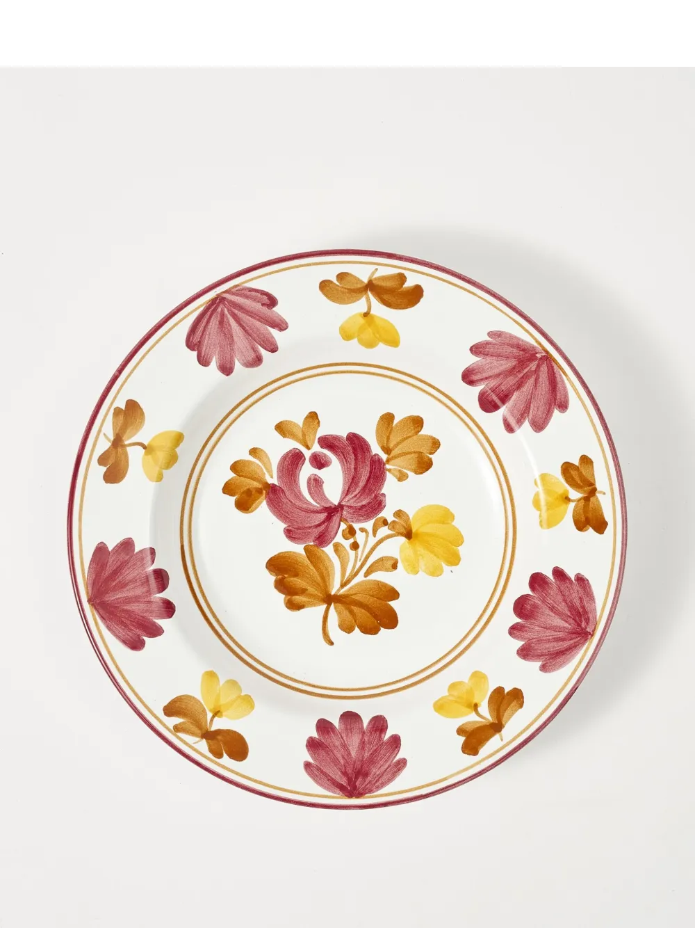 Cabana Blossom Soup Plate In Yellow
