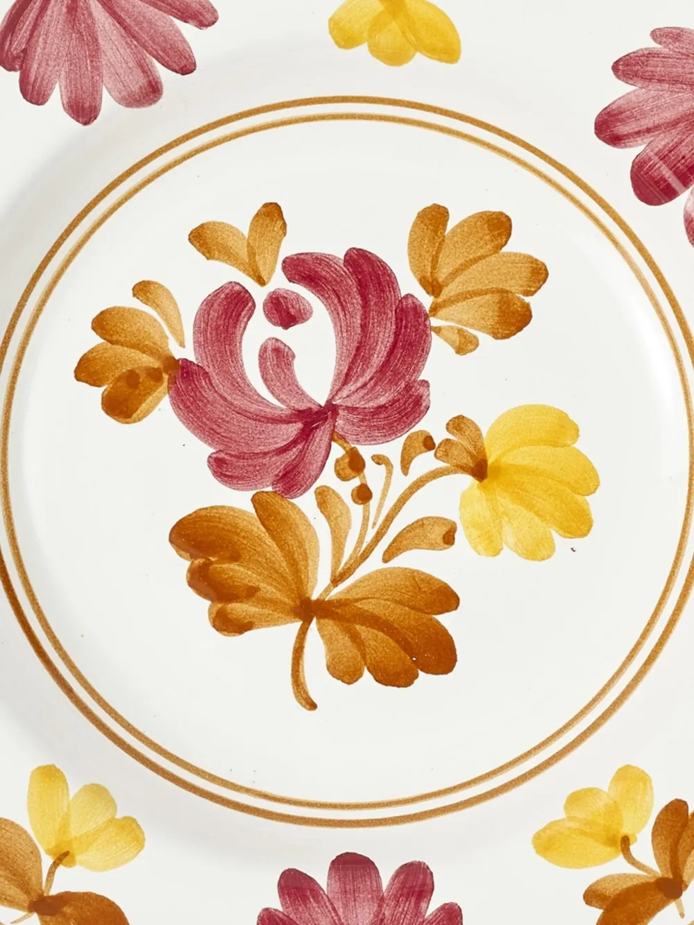 Cabana Blossom soup plate - Geel