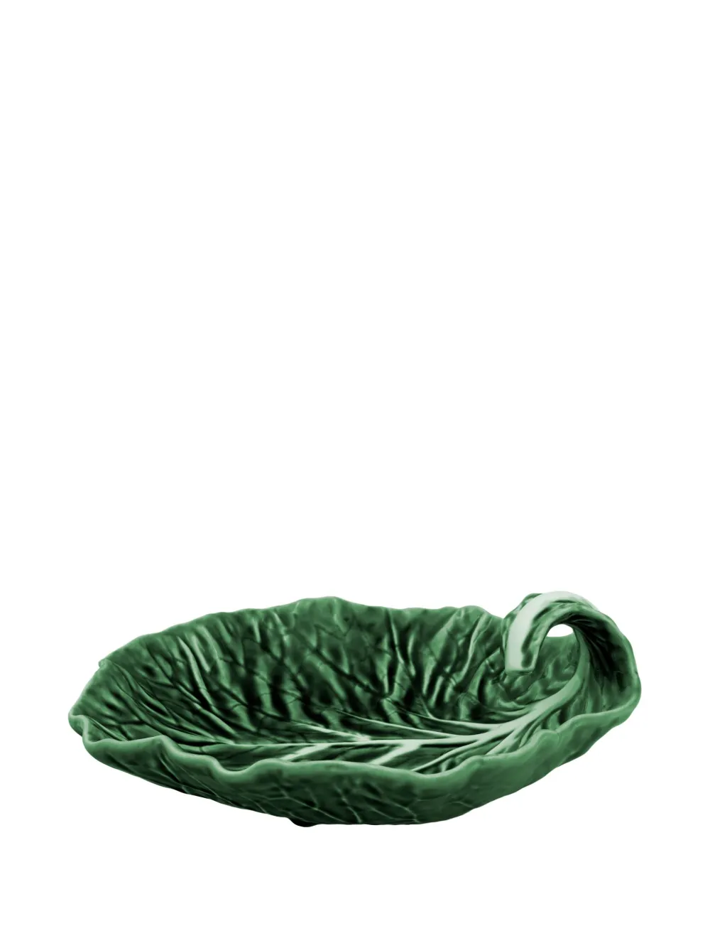 Bordallo Pinheiro large Cabbage leaf tray | Green | Image 1