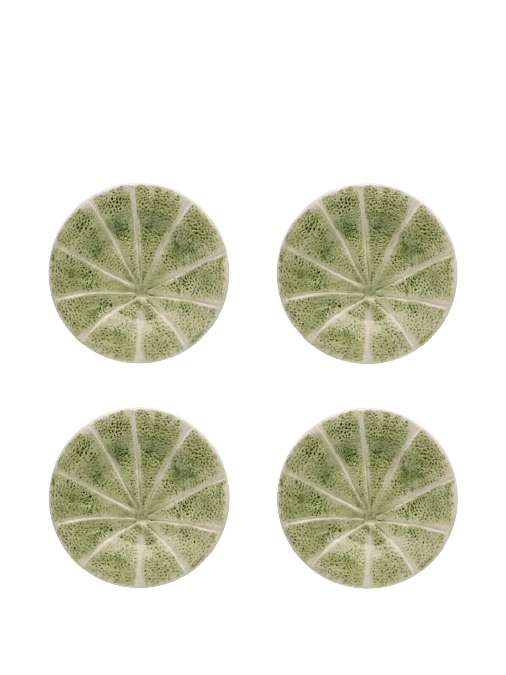 Bordallo Pinheiro Melon plate set | Green | Image 1