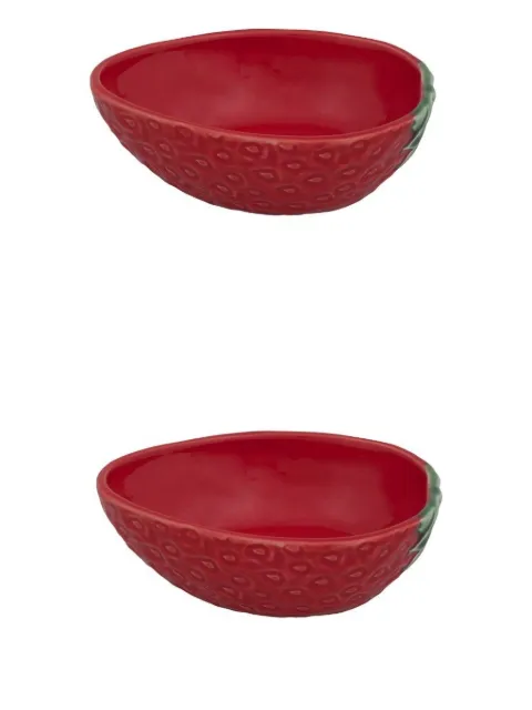 Bordallo Pinheiro small Strawberries bowl set