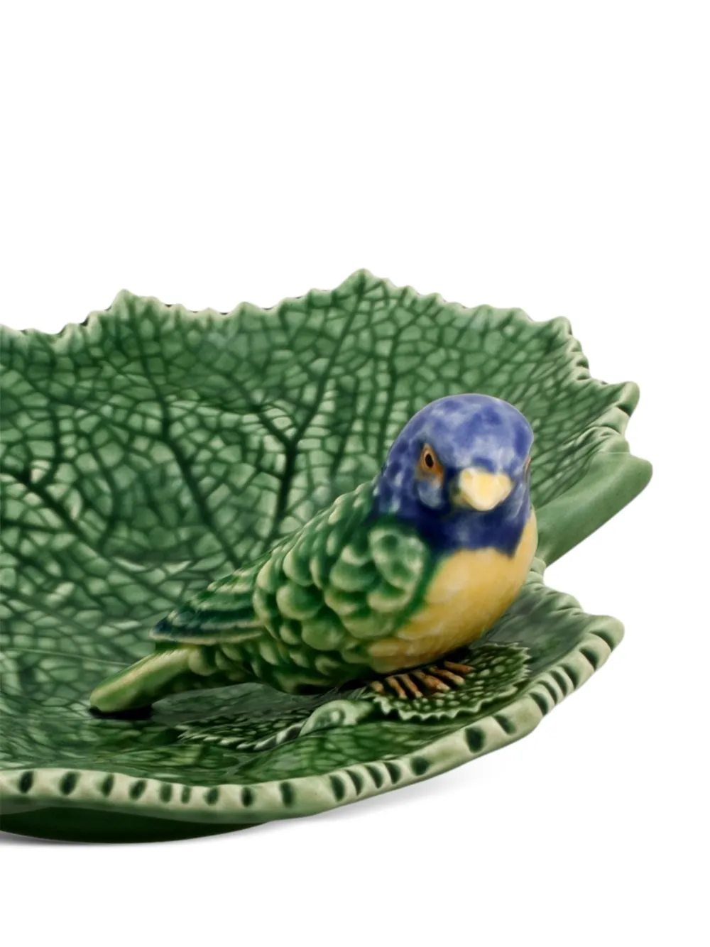 Bordallo Pinheiro Blue Bird Plate In Green