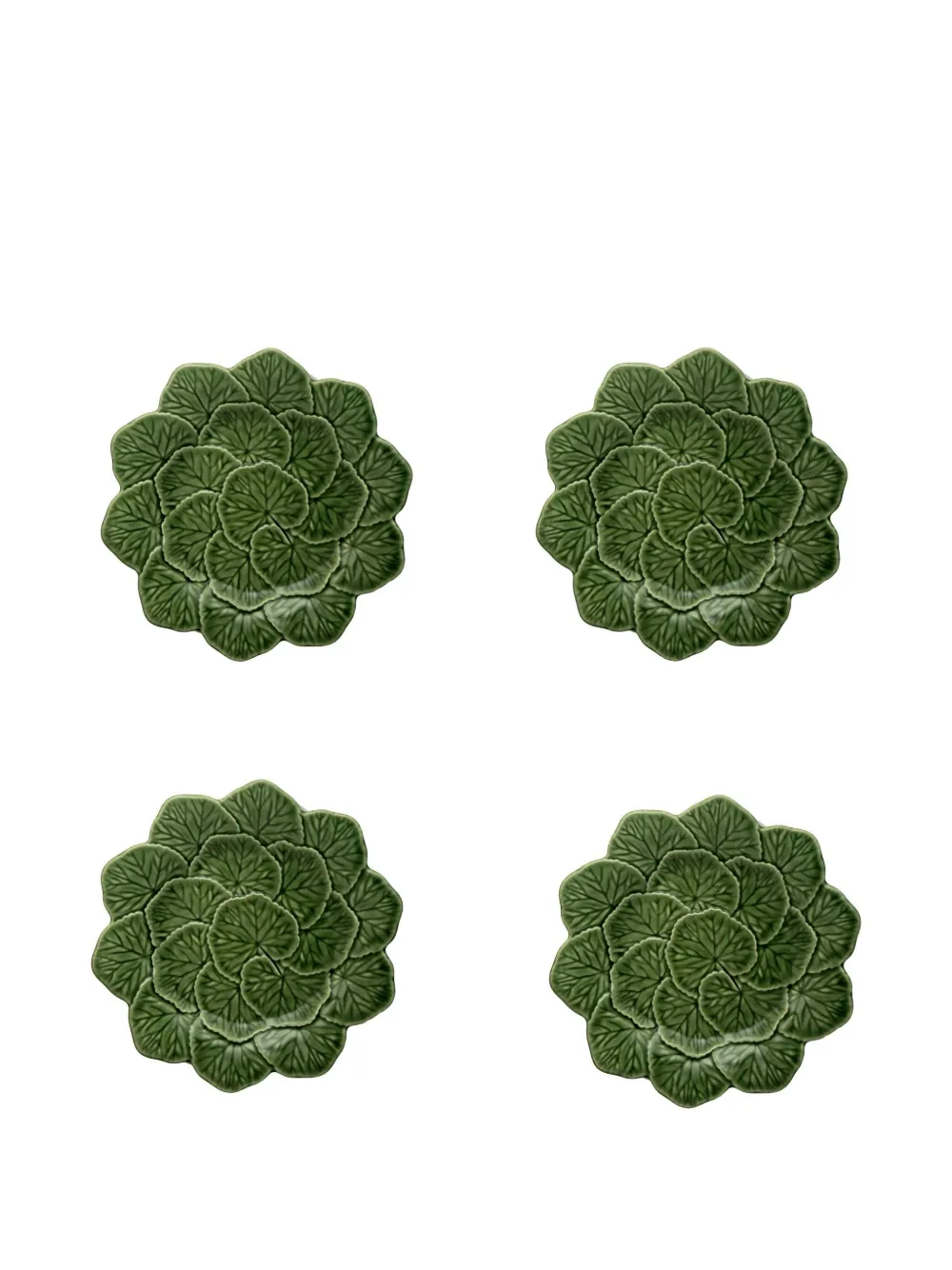 Bordallo Pinheiro Geranium plate set | Green | Image 1