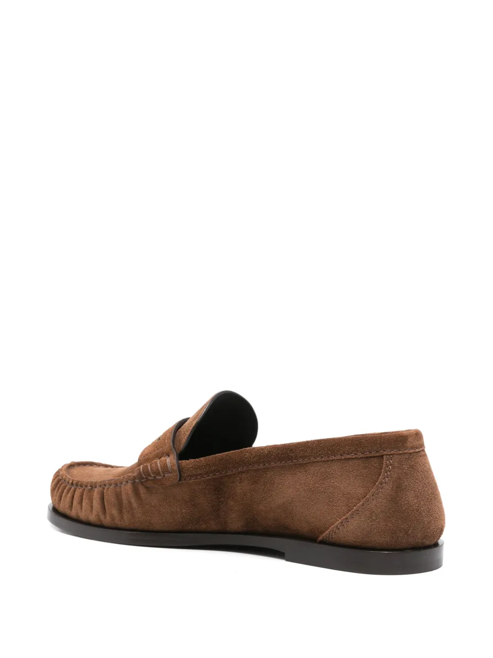 Saint Laurent suede loafers Brown