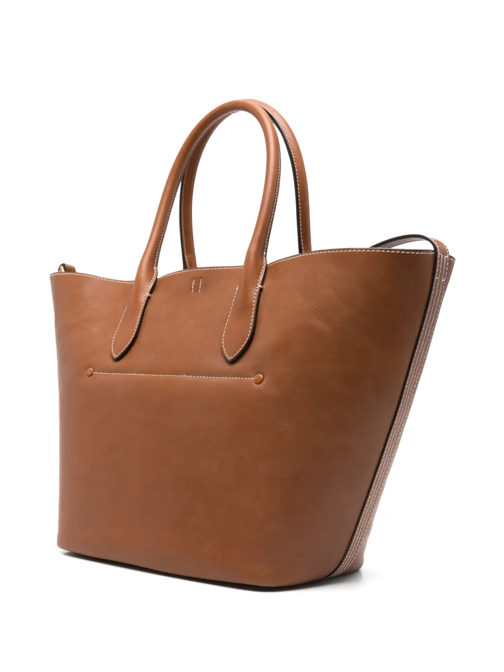 Polo Ralph Lauren Leren shopper Bruin