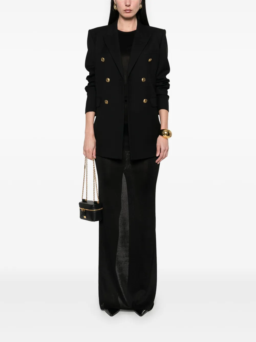 Saint Laurent Gabardine blazer - Zwart