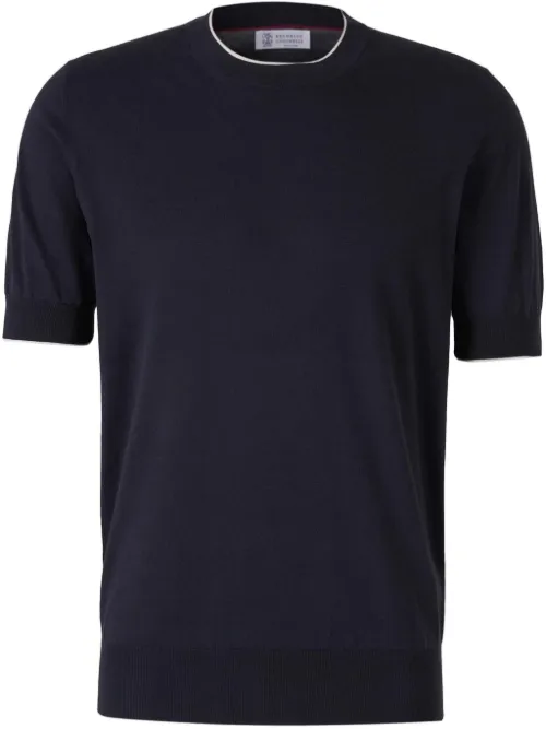 T-shirt en maille fine - Brunello Cucinelli - Modalova