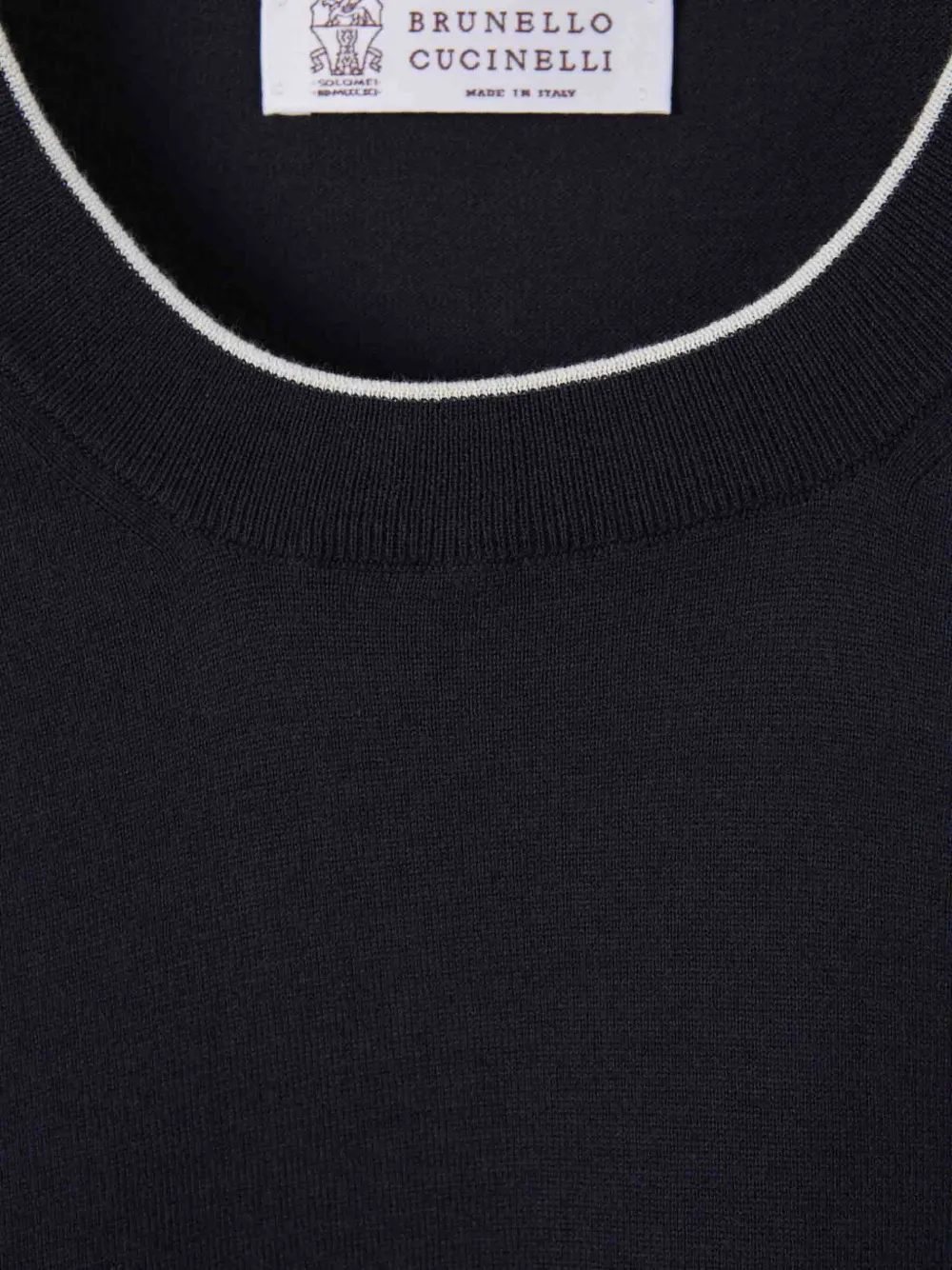 Brunello Cucinelli Fijngebreid T-shirt Blauw