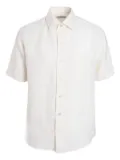 Agnona short-sleeve linen shirt - White