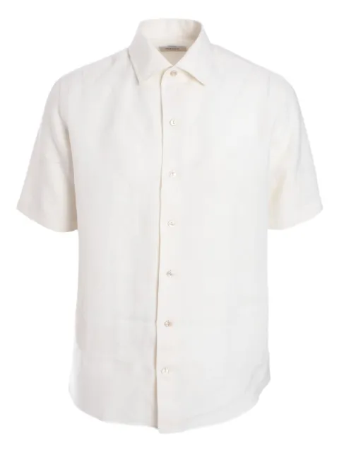 Agnona chemise en lin à manches courtes
