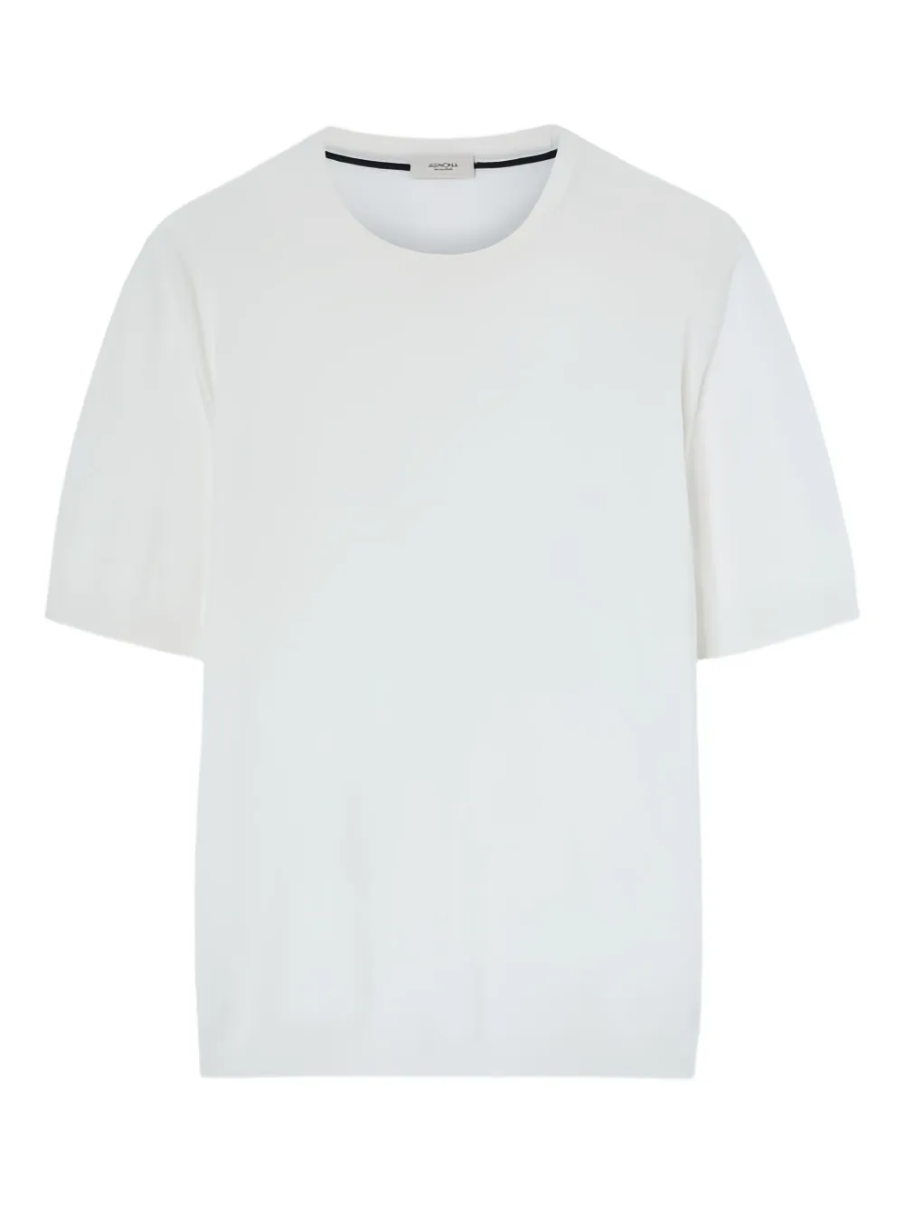 Agnona Setico crew-neck short-sleeve knit T-shirt | White | Image 1