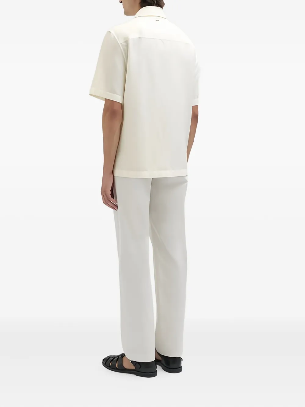Agnona Overhemd van katoen-zijdeblend - N05  WHITE