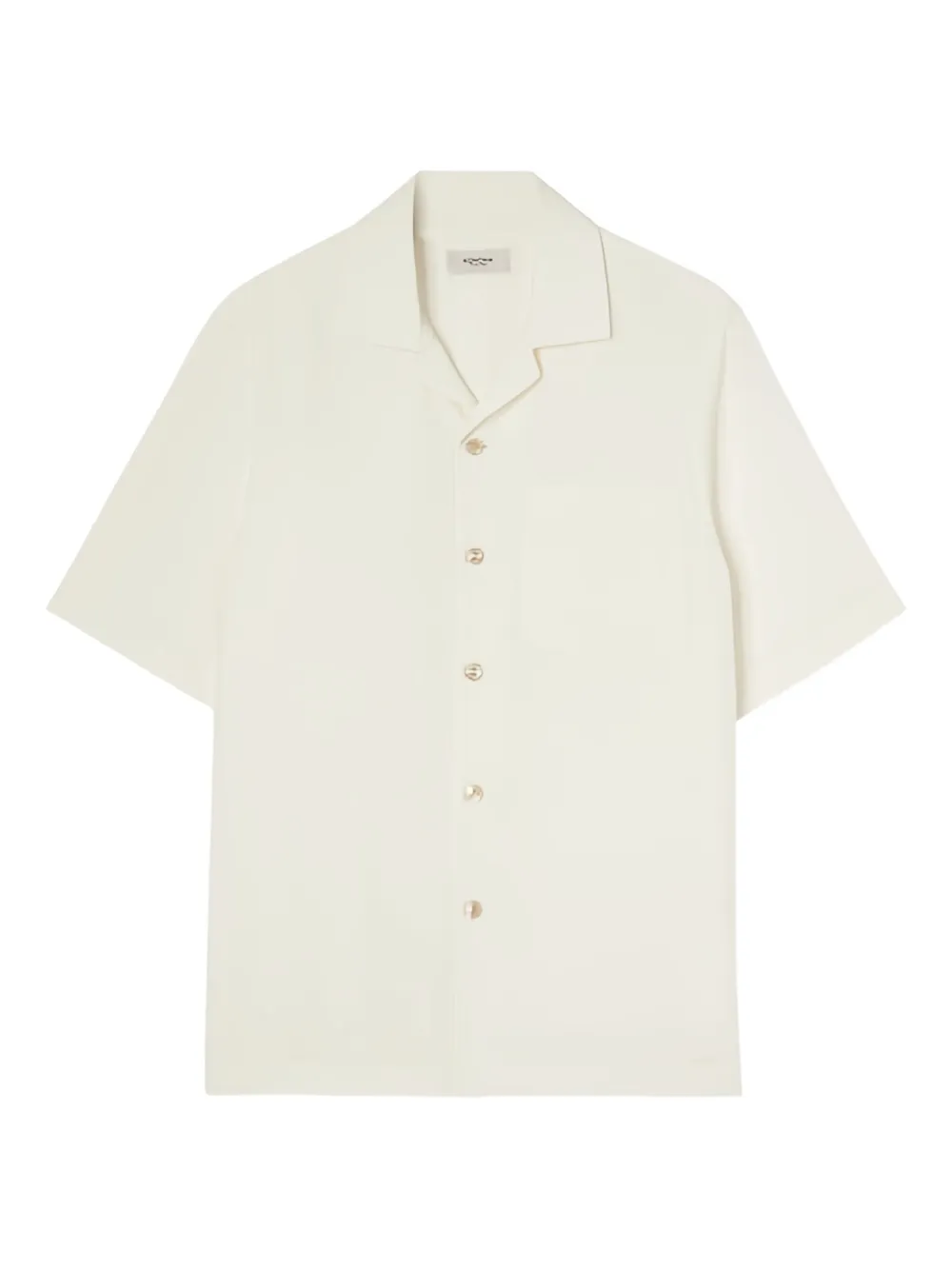 Agnona cotton silk blend revere-collar shirt | Image 1