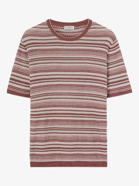 Agnona Linsee jacquard striped knit T-shirt