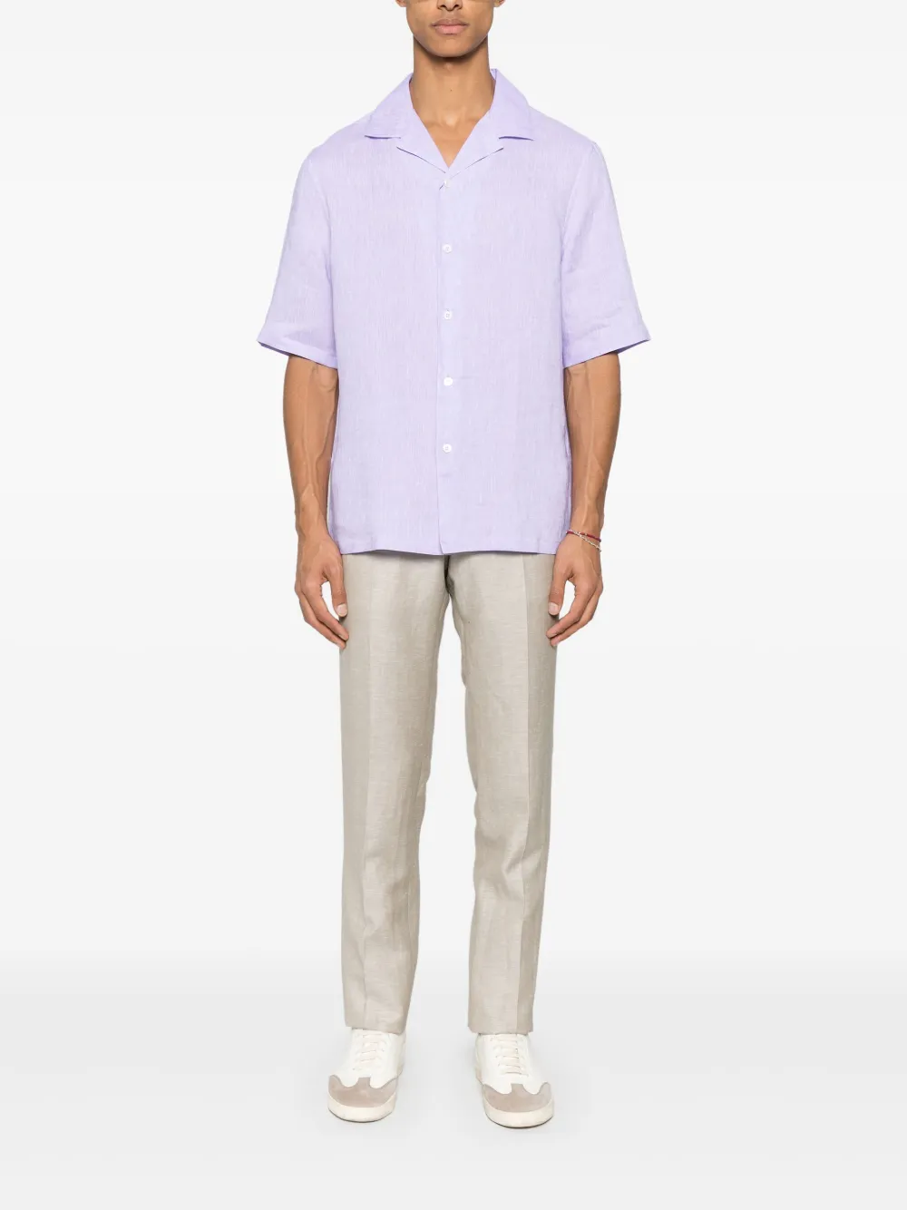 Brunello Cucinelli linen shirt - Paars