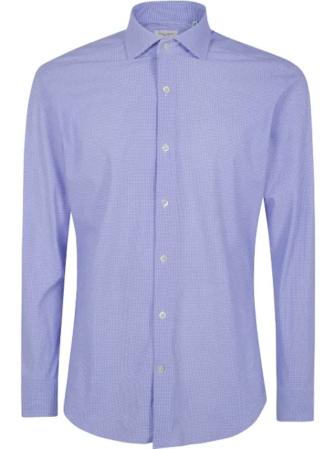 Tintoria Mattei houndstooth pattern shirt 