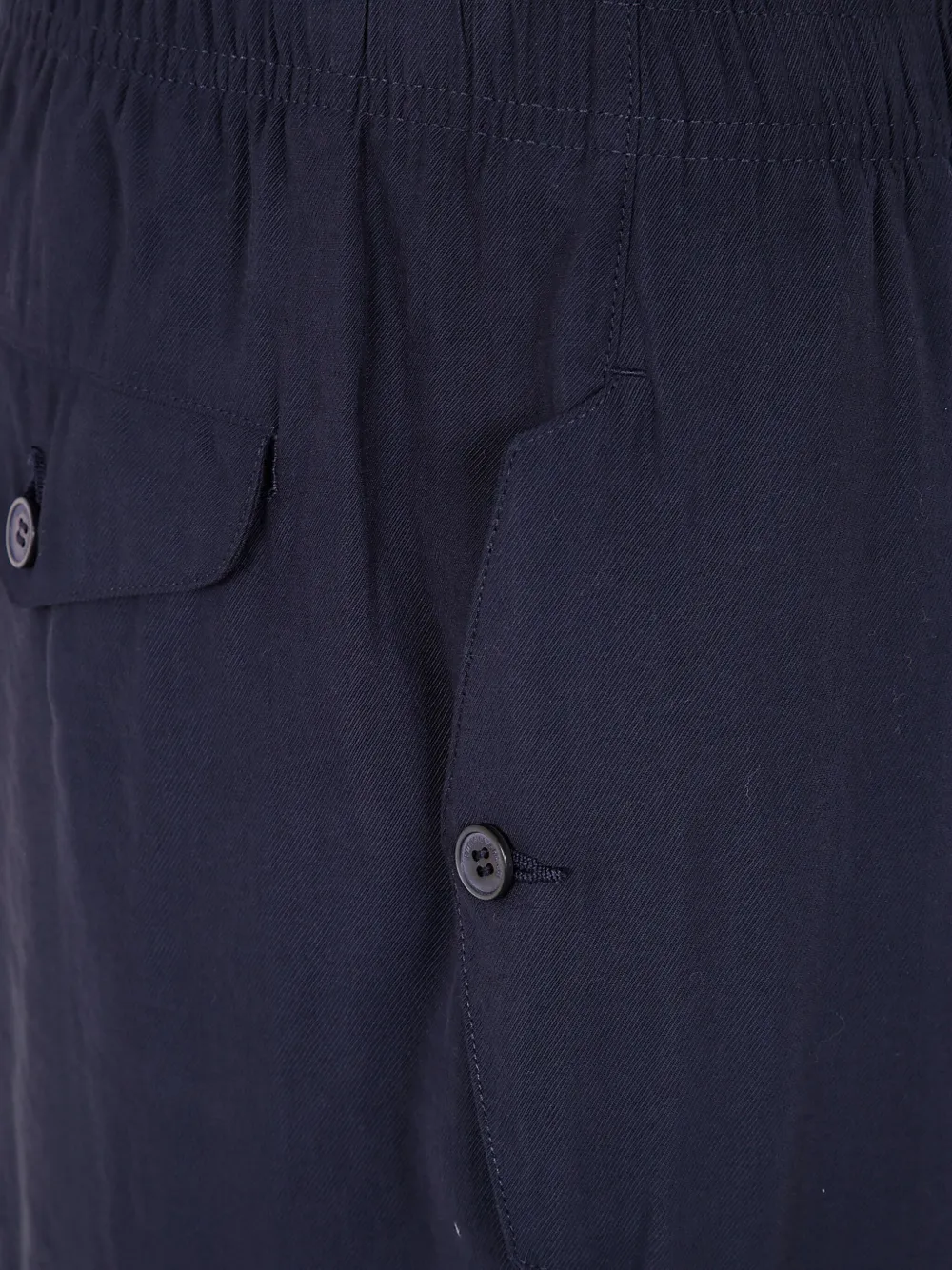Emporio Armani Broek met geplooid detail Blauw