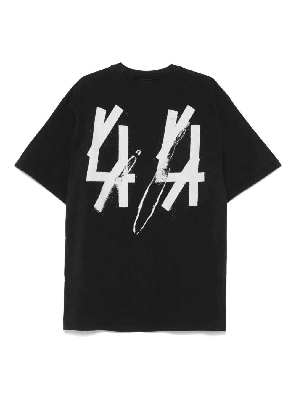 44 LABEL GROUP logo-print T-shirt - Zwart