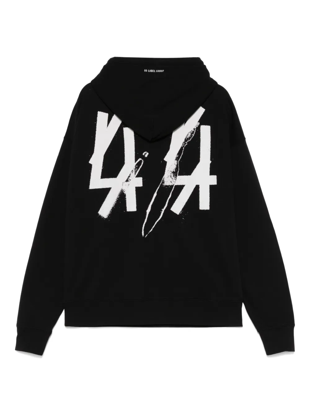 44 LABEL GROUP Fossil hoodie - Zwart