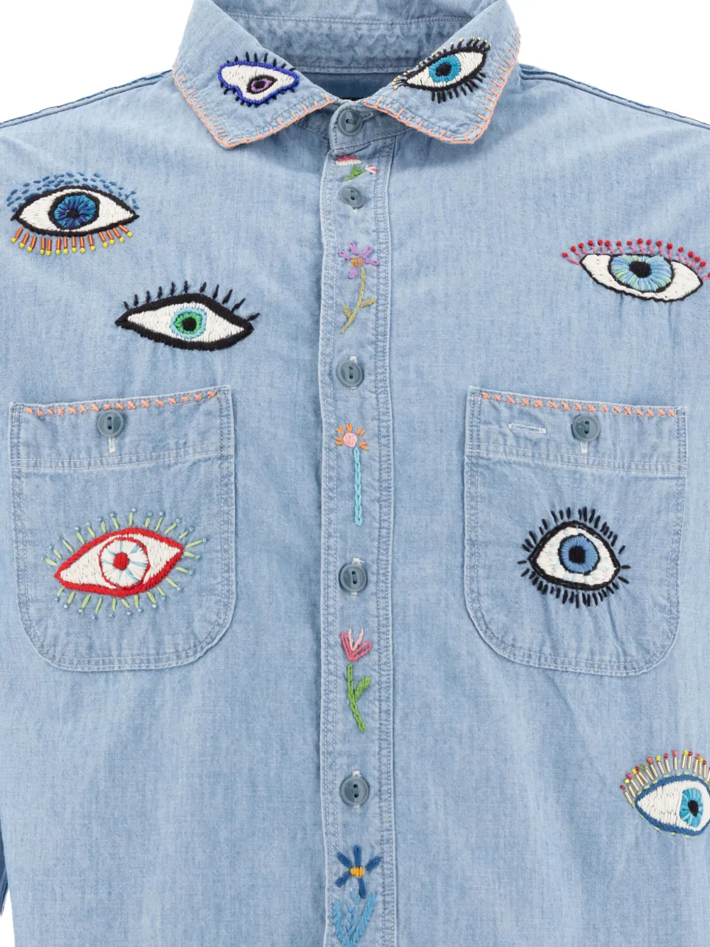 KAPITAL Speakeasy overhemd Blauw