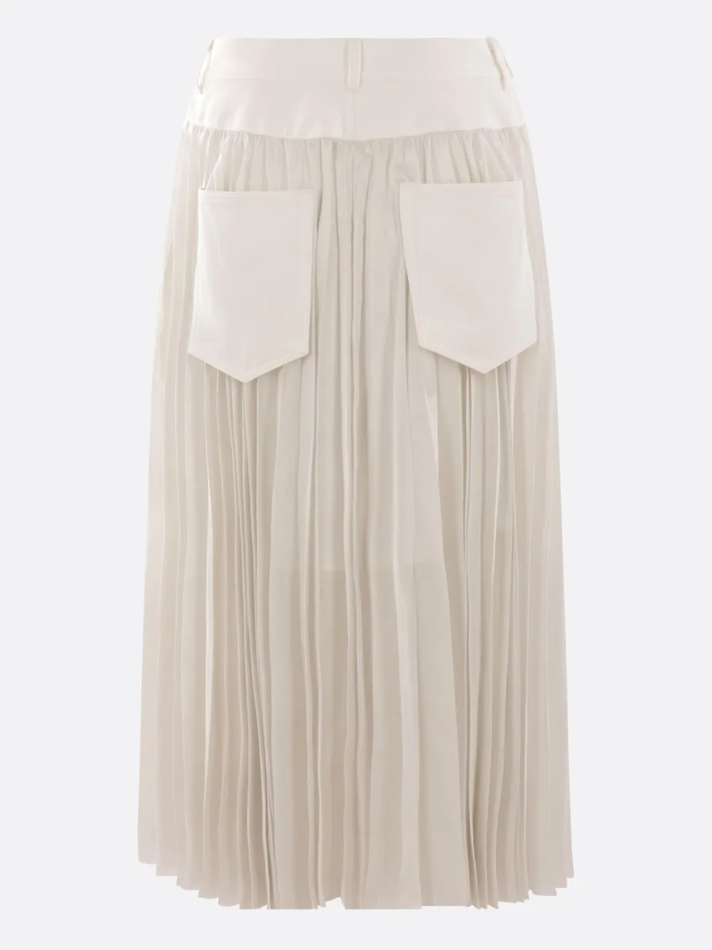 sacai patch pocket skirt - Wit