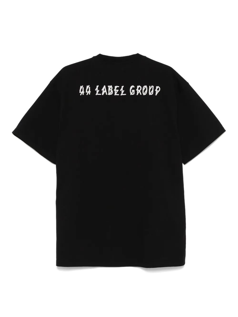 44 LABEL GROUP Sticka T-shirt - Zwart