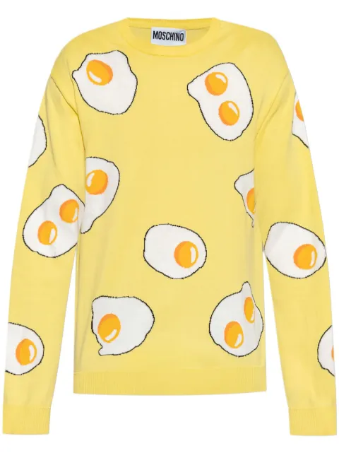 Moschino egg-motif sweater