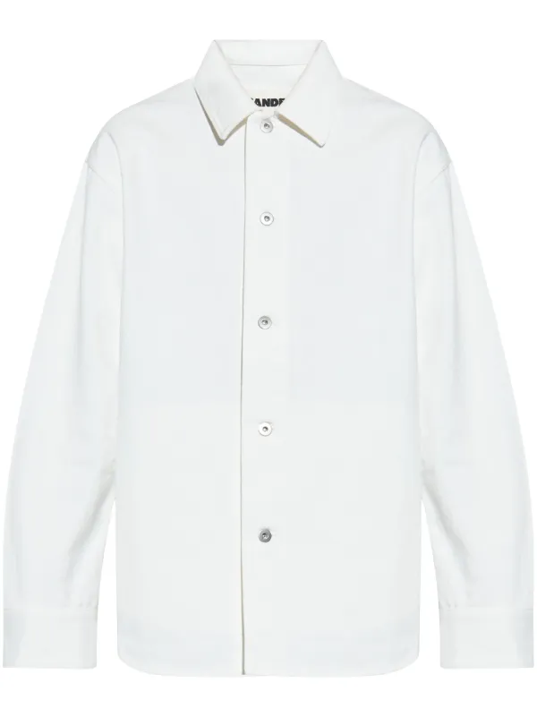 Jil Sander デニムシャツ | ホワイト | FARFETCH JP