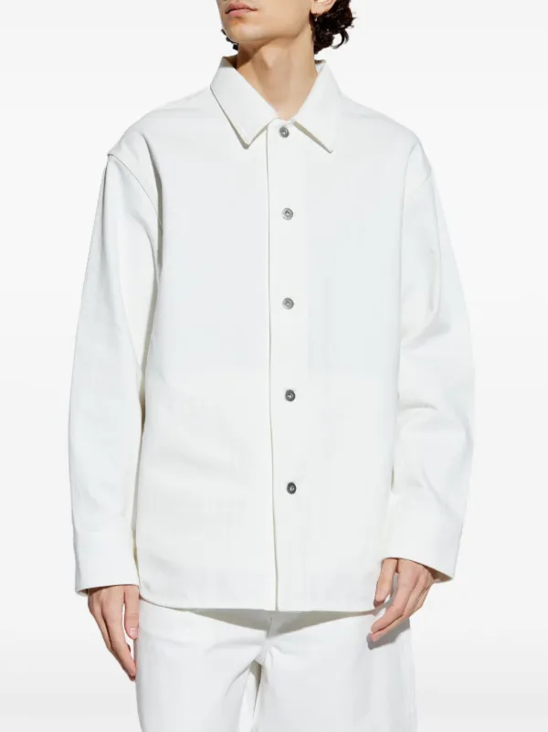 Jil Sander デニムシャツ | ホワイト | FARFETCH JP